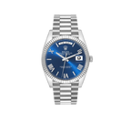 President Day-Date 40mm Blue Dial Platinum Mens Watch 228236