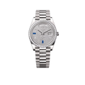 Day-Date 40 President White Gold Diamond Paved Dial with Sapphires 228349RBR