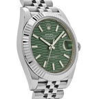Datejust 41 126334 Stainless Steel Green Motif Dial Jubilee