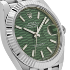 Datejust 41 126334 Stainless Steel Green Motif Dial Jubilee