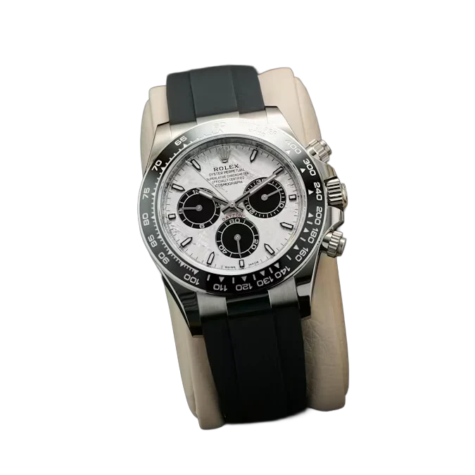 Daytona 40mm Oyster Perpetual White Gold with Meteorite and Black Dial M126519LN-0007