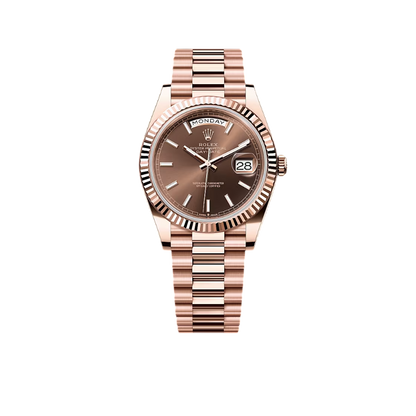 Day-Date 40mm Rose Gold Chocolate Dial m228235-0053