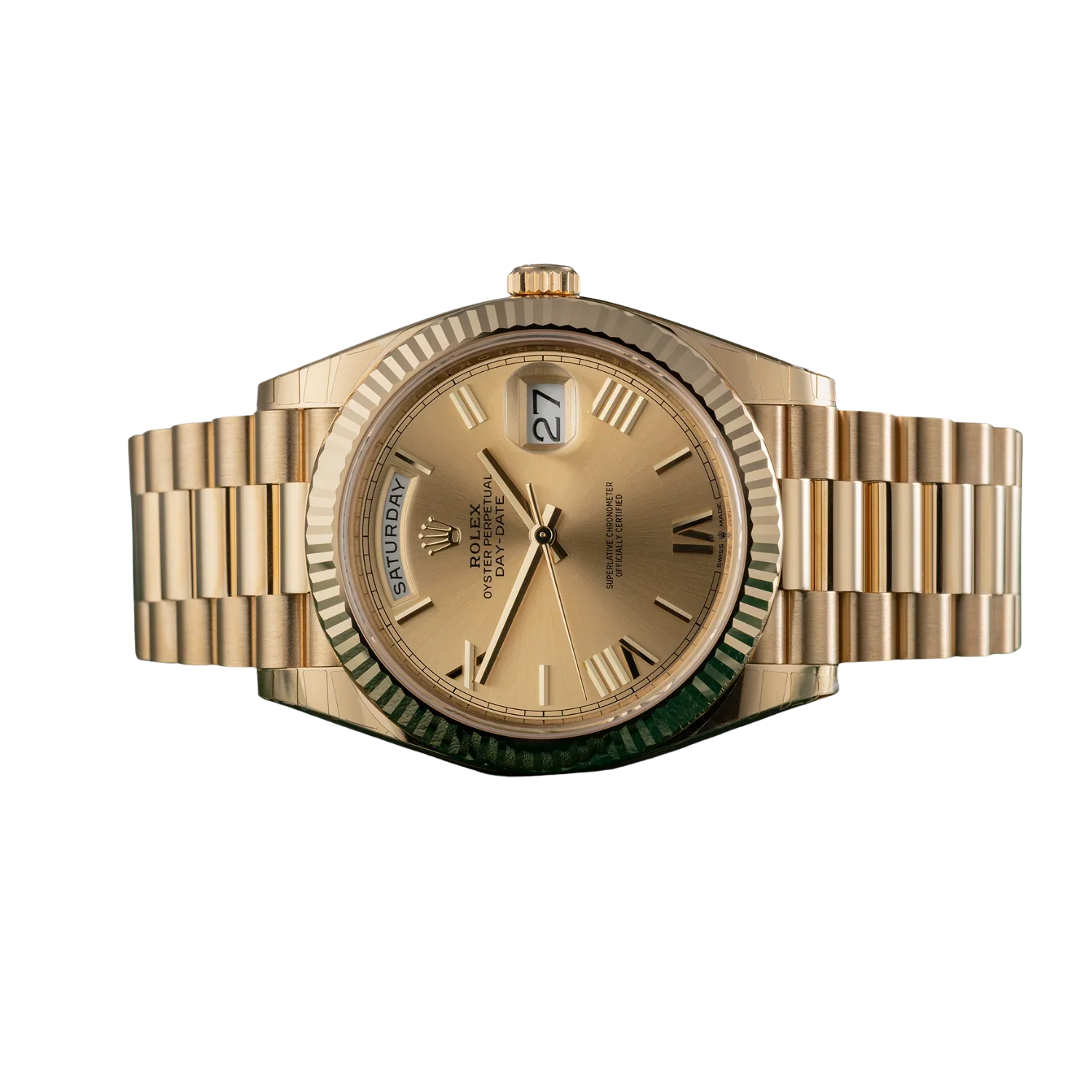 Day-Date 40mm Yellow Gold Champagne Roman Dial m228238-0006