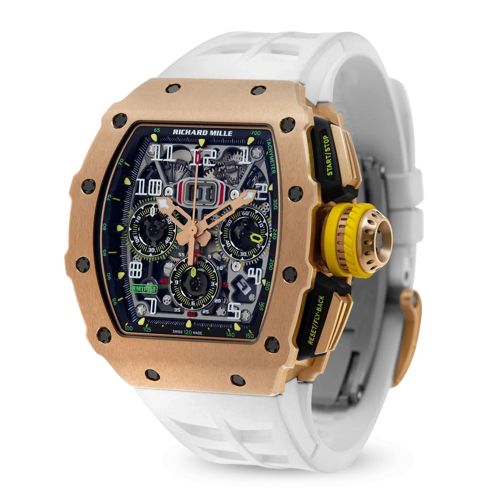 RM 11-03 18K Rose Gold, Skeleton Dial, 44 mm
