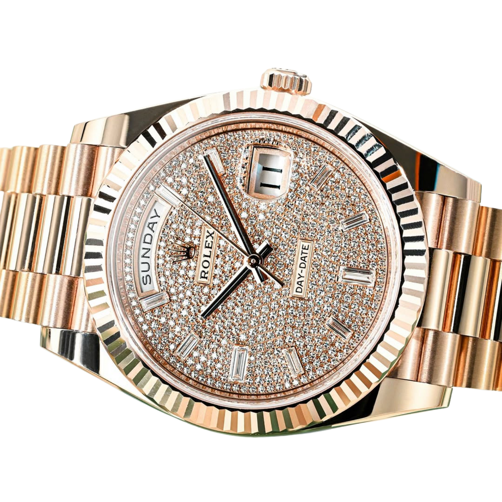 Day-Date 40mm Rose Gold Pavè Diamond Dial m228235-0036