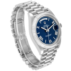 President Day-Date 40mm Blue Dial Platinum Mens Watch 228236