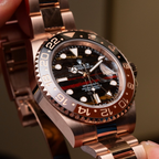 GMT-Master II 40mm Rose Gold Tiger Iron Dial Oyster 126715CHNR