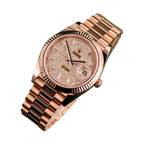Day-Date 40mm Rose Gold Pavè Diamond Dial m228235-0036