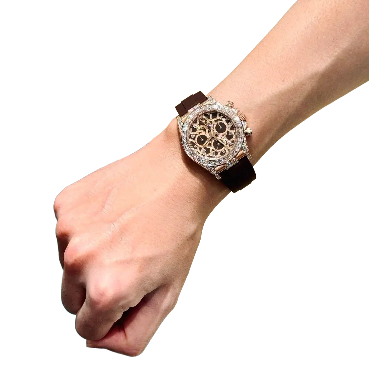 Daytona 40 mm Giraffe Rose Gold Diamond Dial 126555TBR