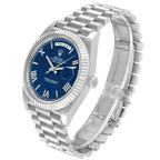 President Day-Date 40mm Blue Dial Platinum Mens Watch 228236