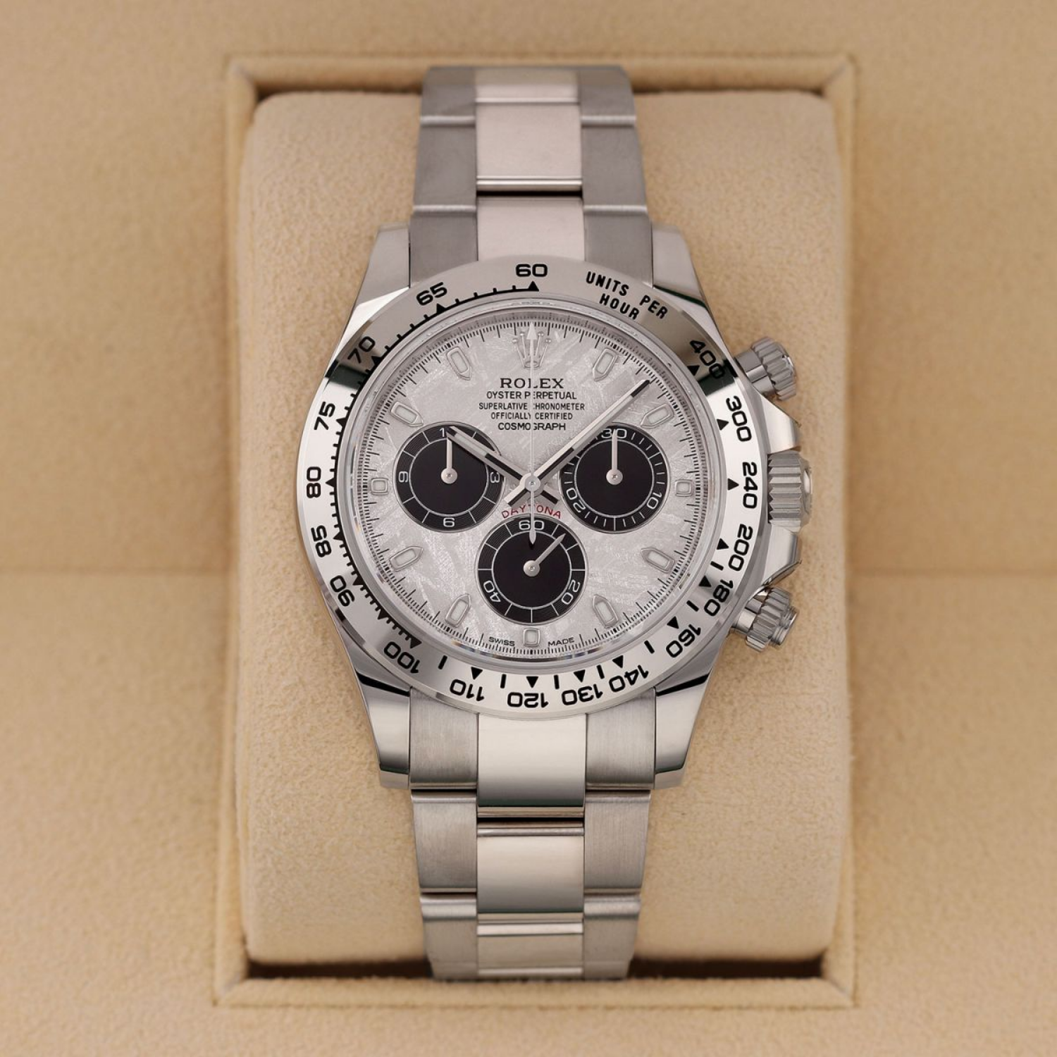 Daytona Cosmograph 40mm White Gold Meteorite Dial 116508-0073
