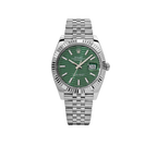 Datejust 41 126334 Stainless Steel Green Motif Dial Jubilee