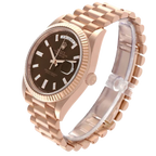 President Day-Date 40mm Rose Gold Chocolate Diamond Watch 228235
