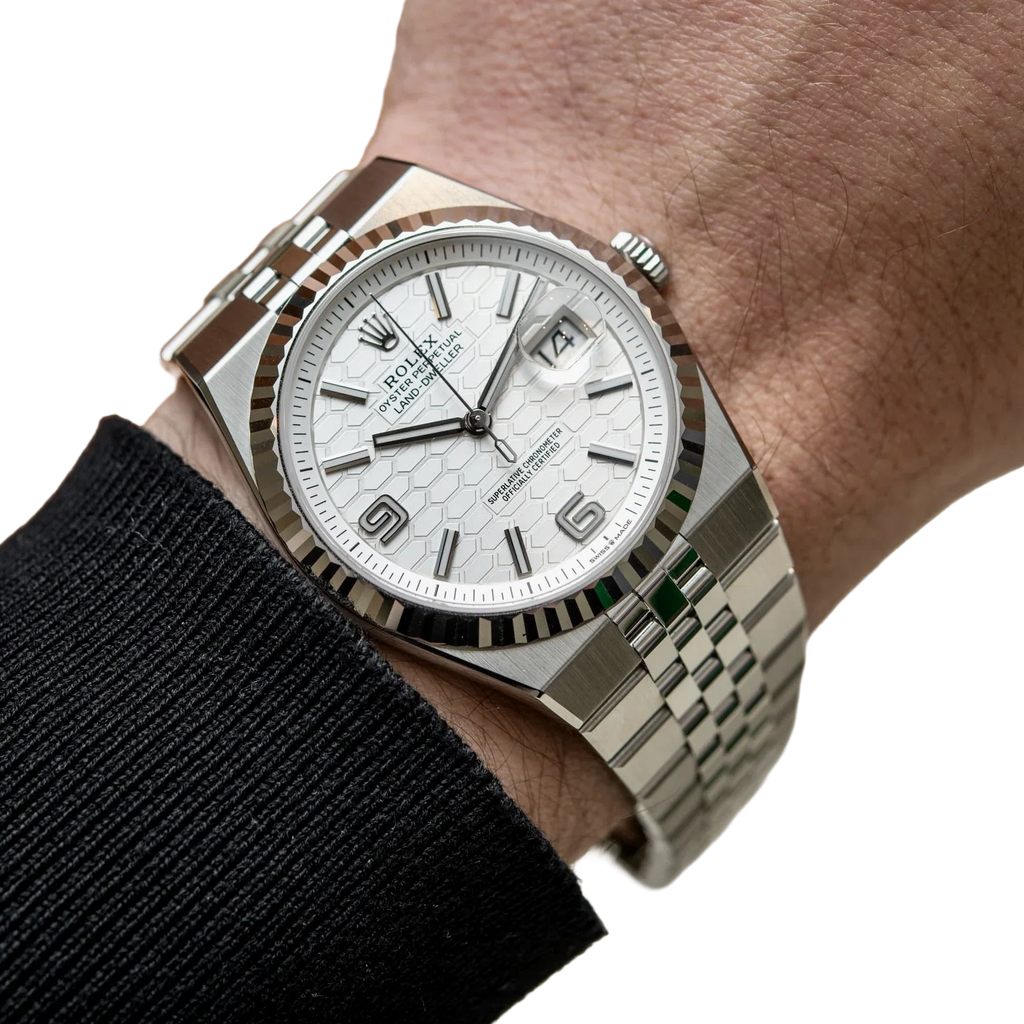 Land-Dweller 40 mm  Oystersteel White Gold M127334-0001