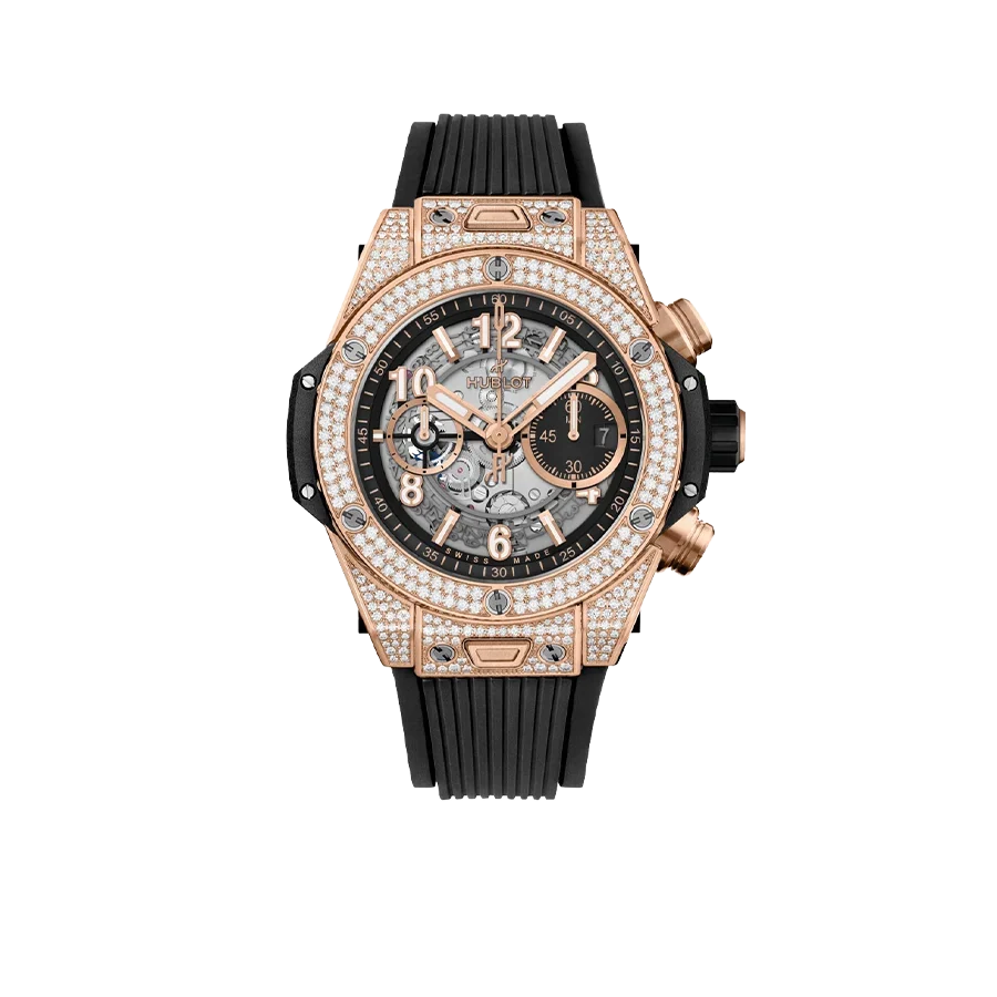 Big Bang Unico King Gold Pavé 44mm 421.OX.1180.RX.1704