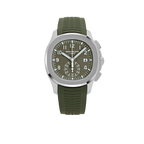 Aquanaut 42mm 5968G-010 Chronograph White Gold Khaki Green Dial