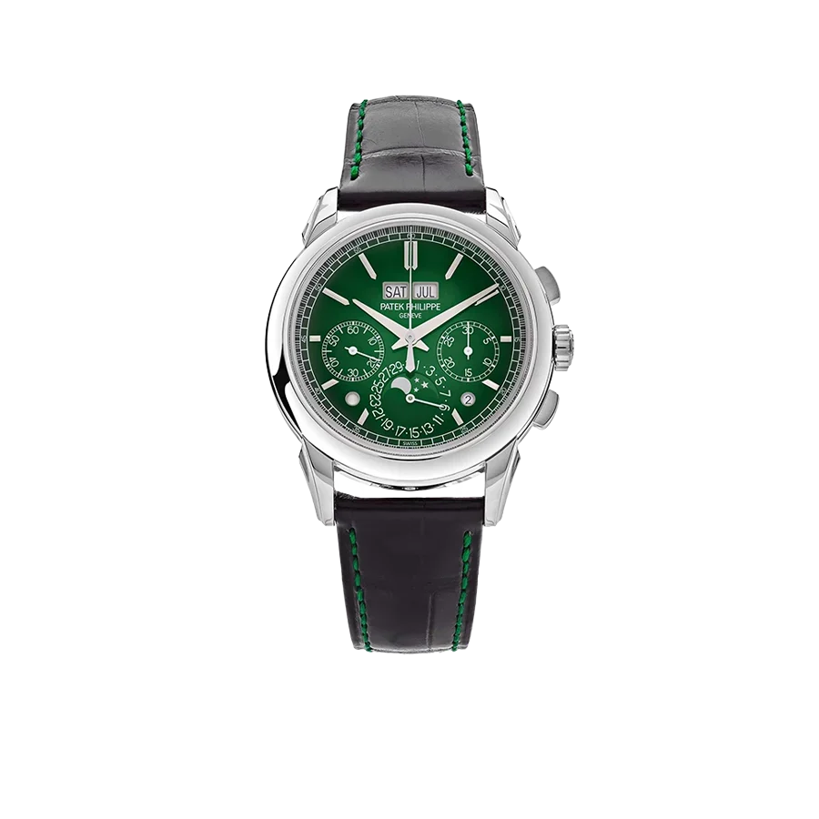 Grand Complications 41mm 5270P-014 Perpetual Calendar Chronograph Platinum Green Dial