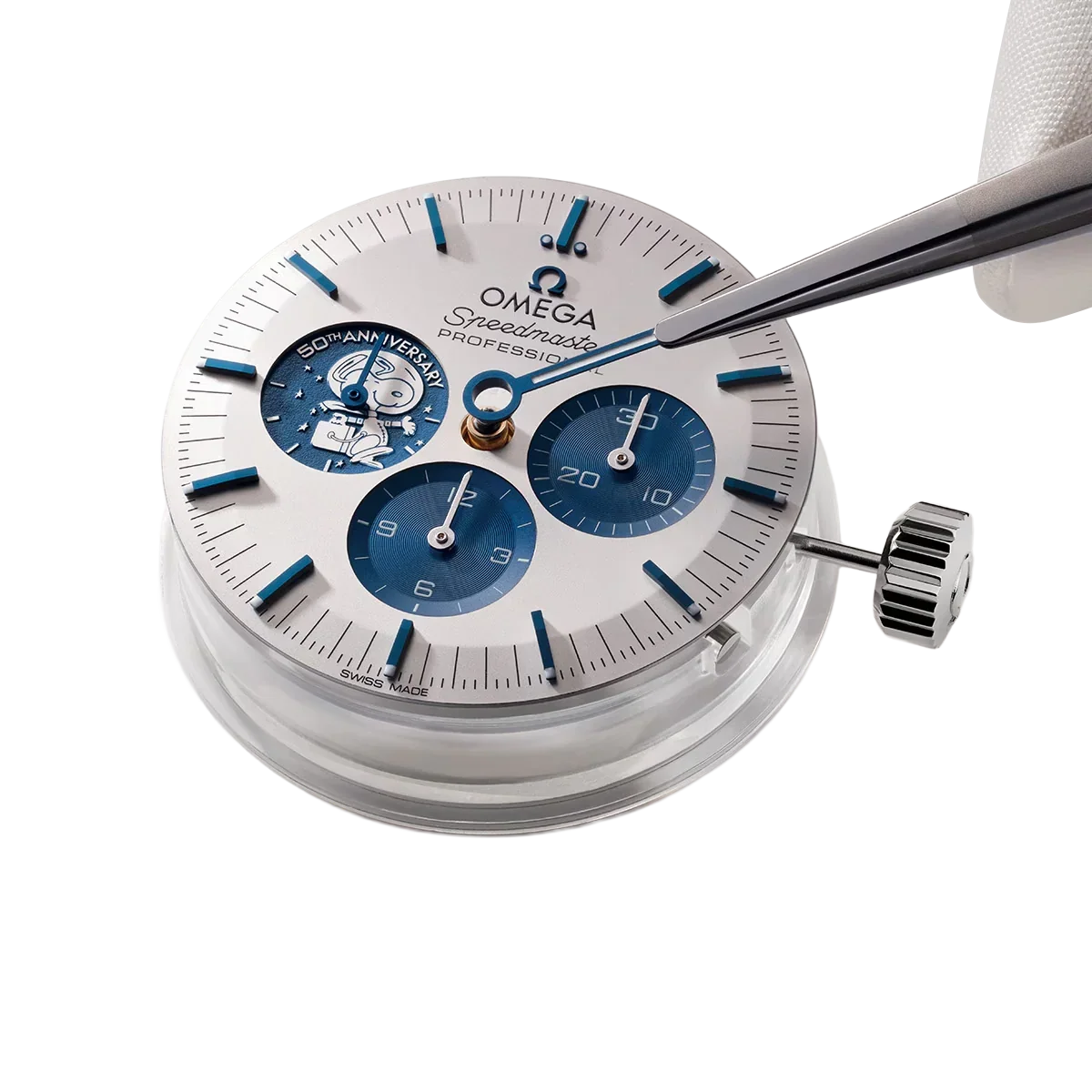 Speedmaster 42mm Silver Snoopy Award 50th Anniversary