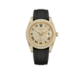 Datejust 40mm Diamond-Paved Dial Yellow Gold Men Watches