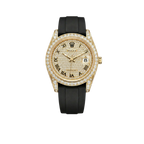 Datejust 40mm Diamond-Paved Dial Yellow Gold Men Watches