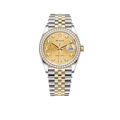 Datejust 36mm Champagne Jubilee Diamond Dial Watch 116243