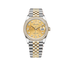 Datejust 36mm Champagne Jubilee Diamond Dial Watch 116243