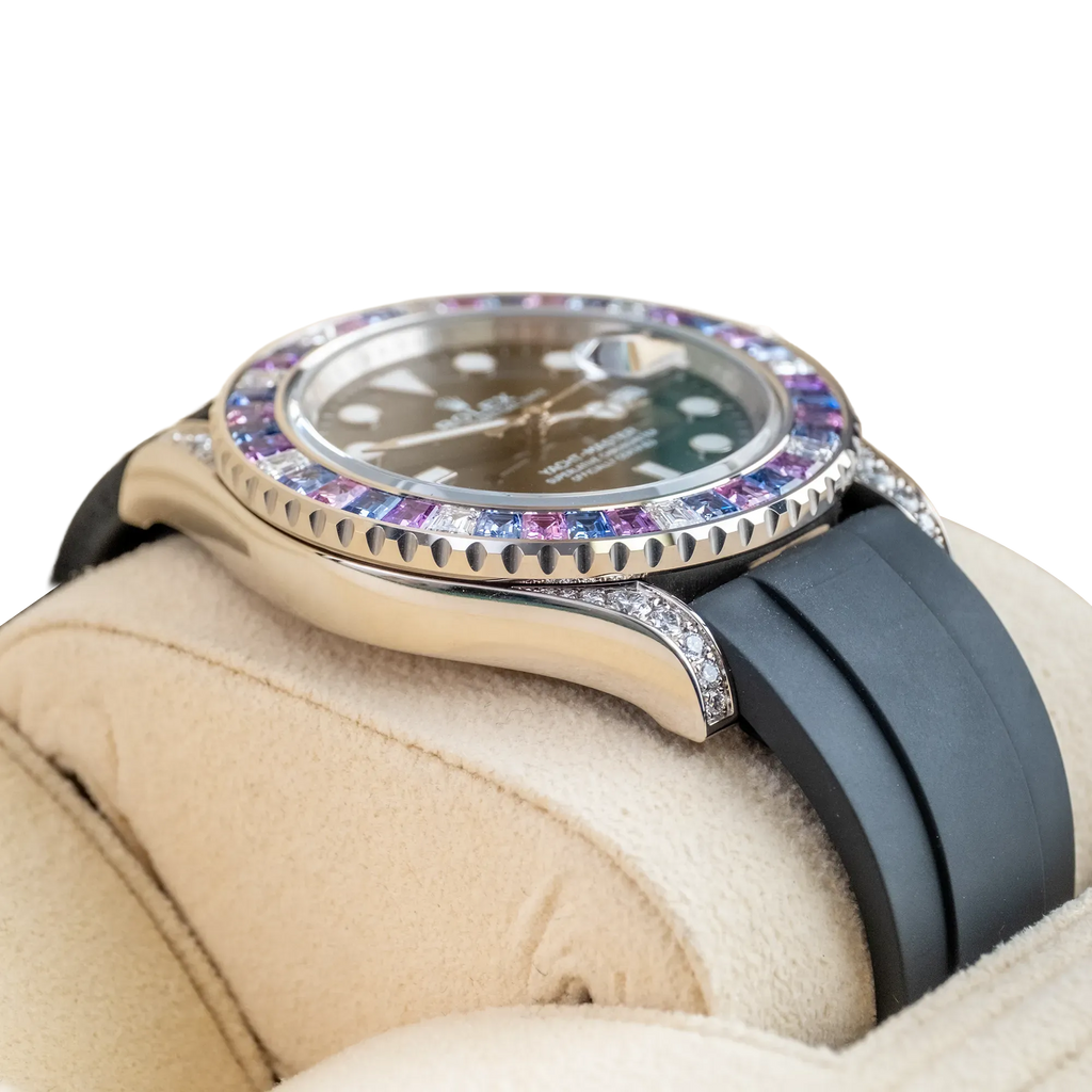 Yacht-Master Cotton Candy 40mm White Gold Black Dial Oysterflex 126679SABR