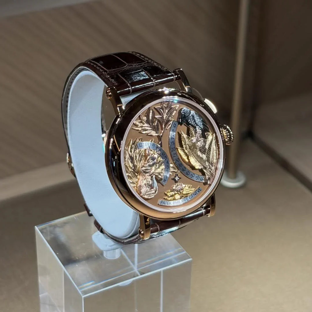 Complications 43mm 5249R-001 Hours And Minutes On Demand Automaton - The Crow and the Fox Rose Gold Matara