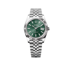 Datejust 41mm Steel White Gold Mint Green Dial Mens Watch 126334-0028