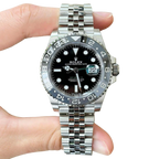 GMT-Master II Bruce Wayne Stainless Steel Black Dial Jubilee M126710GRNR-0003 New
