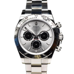 Daytona 40 mm White Gold Silver Dial Mens Watch M126509-0003