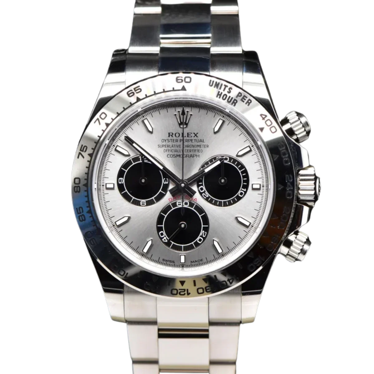 Daytona 40 mm White Gold Silver Dial Mens Watch M126509-0003