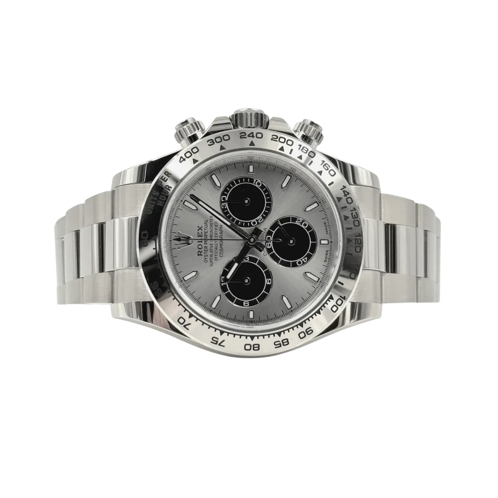 Daytona 40 mm White Gold Silver Dial Mens Watch M126509-0003