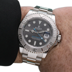 Yacht-Master 40 mm Dark Rhodium Dial, Stainless Steel Oyster Bracelet Mens Watch M126622-0001