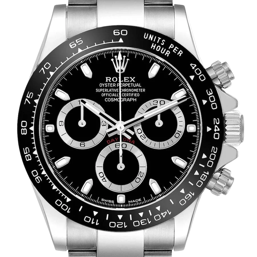Daytona Panda 40mm Chronograph Black Dial Mens Watch 116500