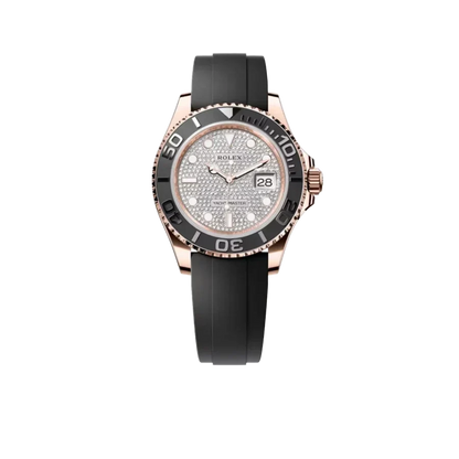 Yacht-Master 40mm 126655 Rose Gold Pavé Diamond Dial