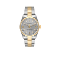 Oyster Perpetual 34mm Steel Yellow Gold Slate Dial Mens Watch 14203
