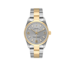 Oyster Perpetual 34mm Steel Yellow Gold Slate Dial Mens Watch 14203