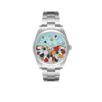 Oyster Perpetual 41mm Celebration Dial Steel Mens Watch 124300