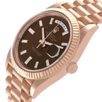 President Day-Date 40mm Rose Gold Chocolate Diamond Watch 228235