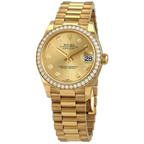 Datejust Oyster 31 mm Yellow Gold and Diamonds 278288RBR-0005
