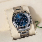 Daytona Blue Dial 40mmWhite Gold Chronograph Mens Watch 126509