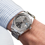 Datejust 41 mm Stainless Steel Slate Dial Oyster M126334-0013 New