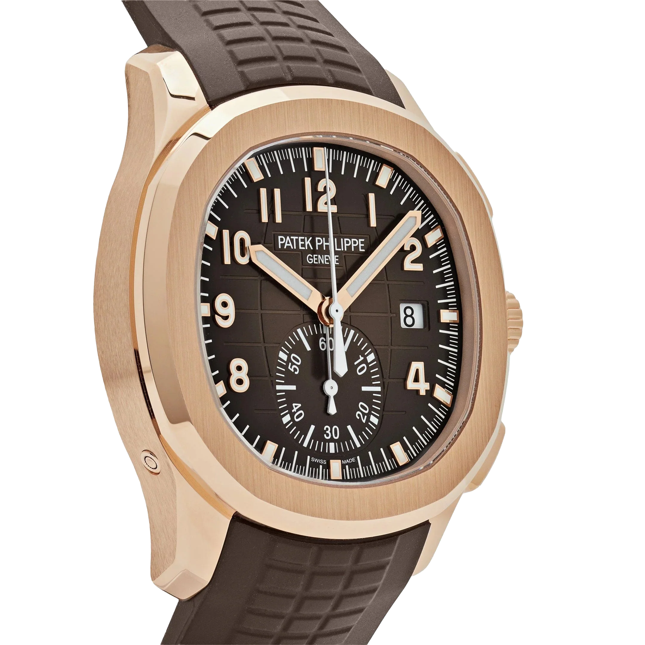 Aquanaut 42mm 5968R-001 Chronograph Rose Gold Brown Dial