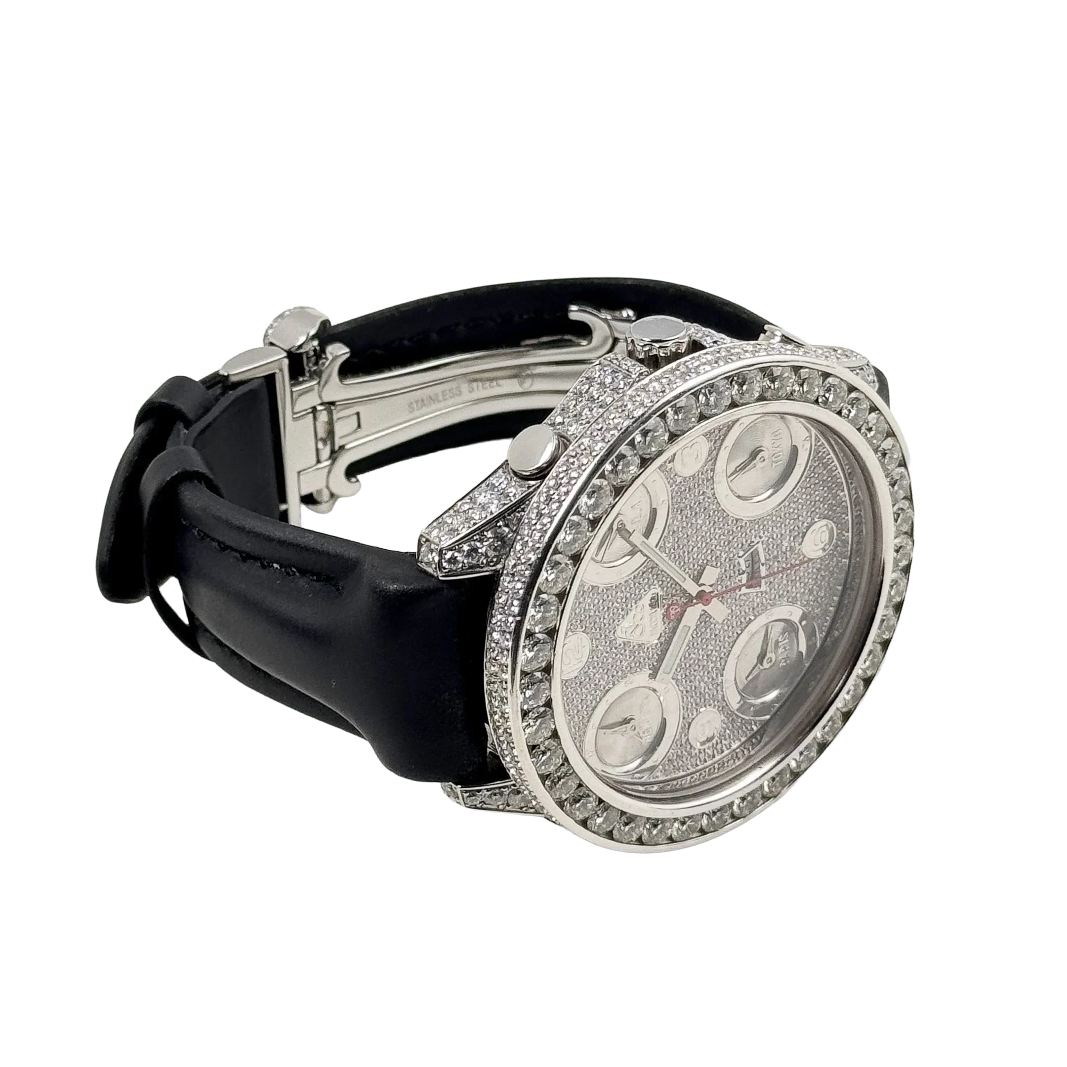 Five Time Zone Steel Diamond 40mm JCM-30