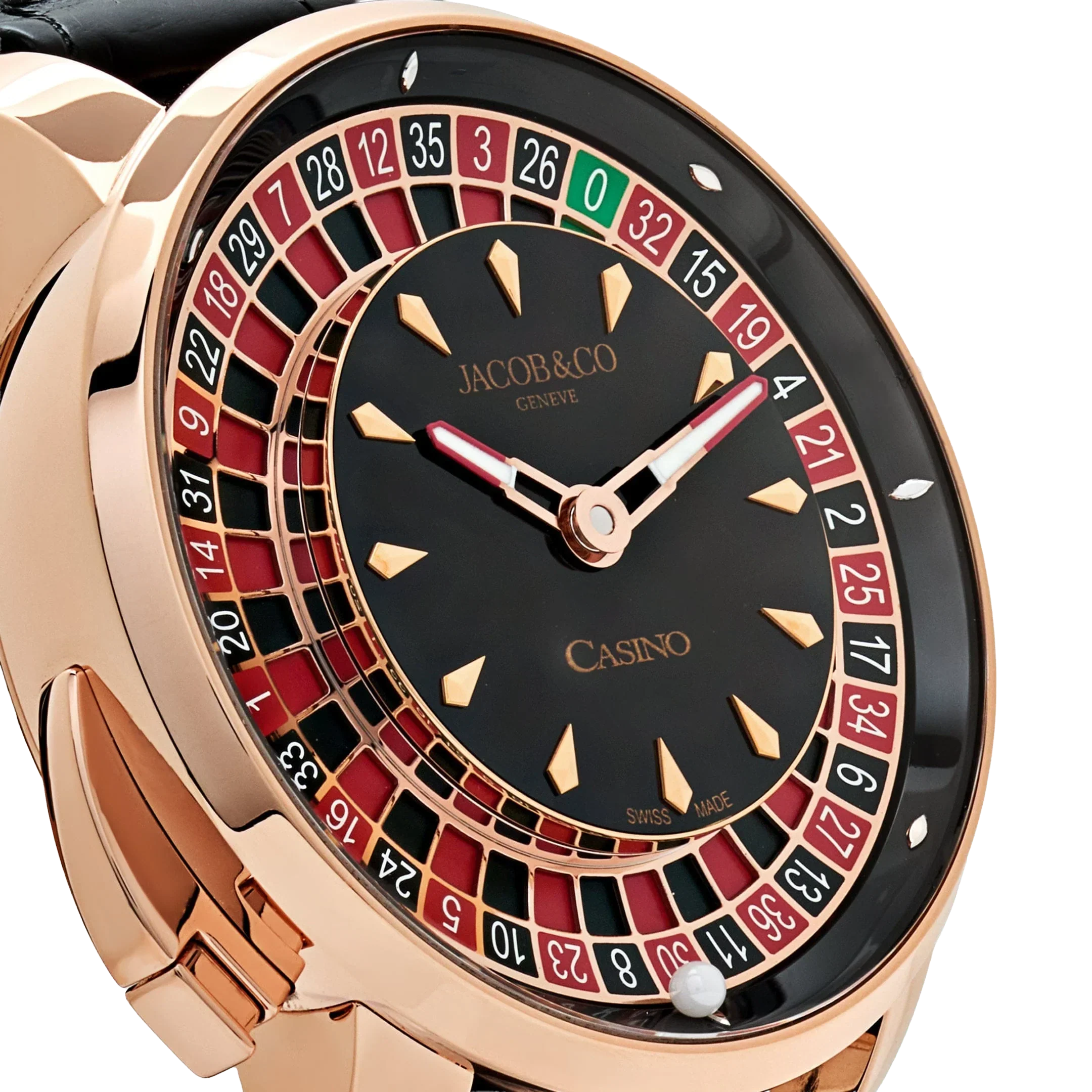 The Casino Tourbillon 44mm CA100.40.AA.AA.ABALA Rose Gold Black Onyx Dial Limited Edition