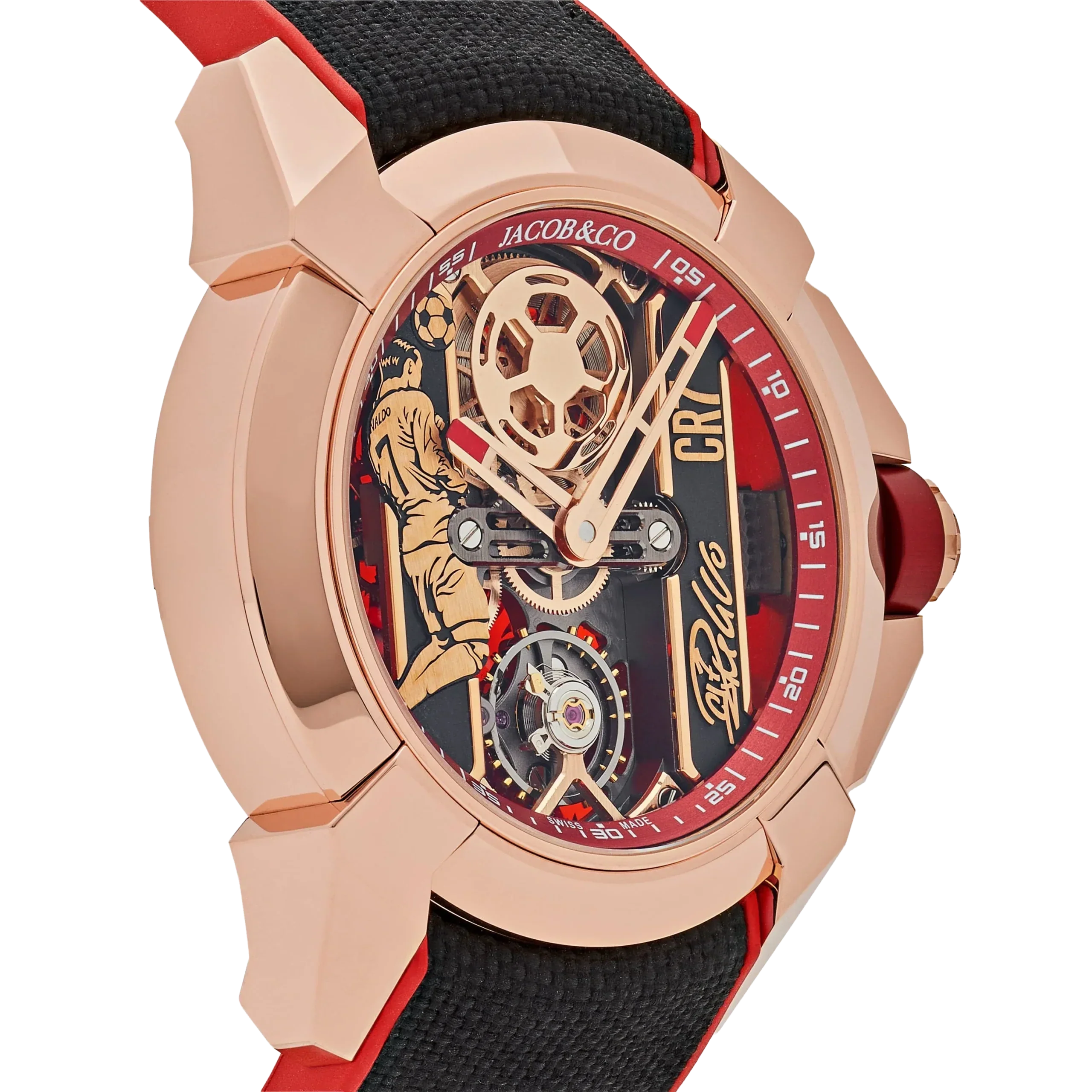 V2 CR7 Epic X Collection 44mm EX120.43.AE.AA.A Flight of CR7 Rose Gold Limited Edition