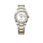 Datejust 36 mm White Dial, Yellow Rolesor 126233-0030