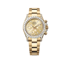 Daytona 18K Yellow Gold Gold Sundust Dial Diamond Bezel Oyster Bracelet 40 mm 126598TBR