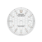 Land-Dweller Oyster 40mm Everosegold & Diamonds Intense White Honeycomb Motif Dial  127385TBR-0003
